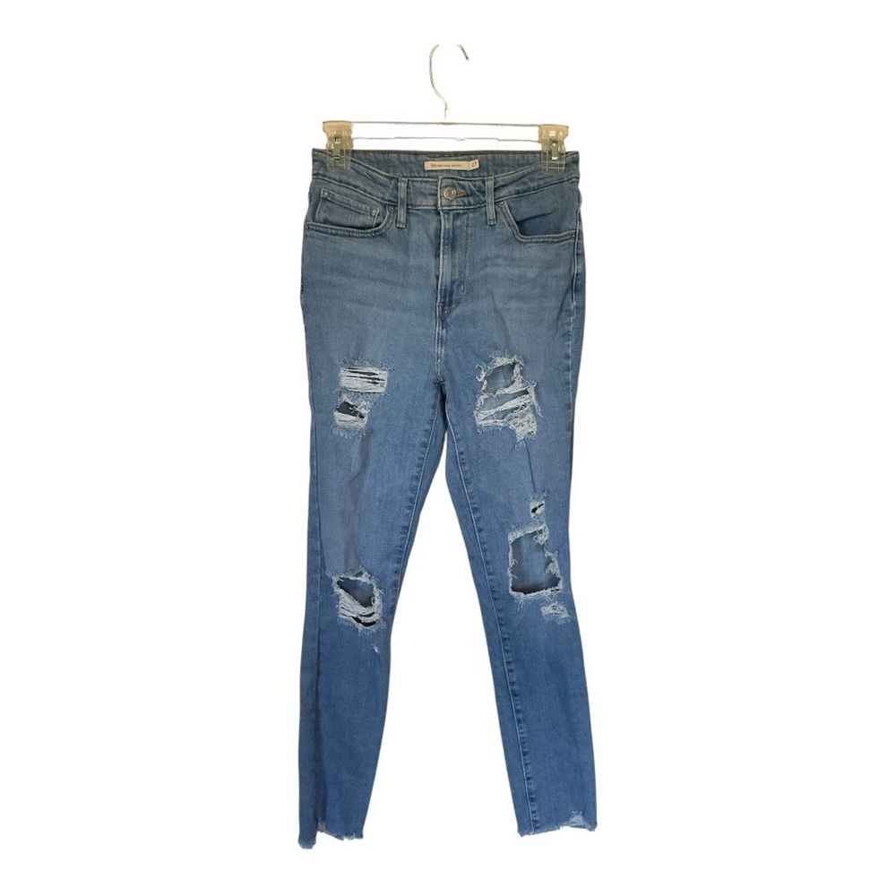 Levi's Blue Skinny Distressed Jeans